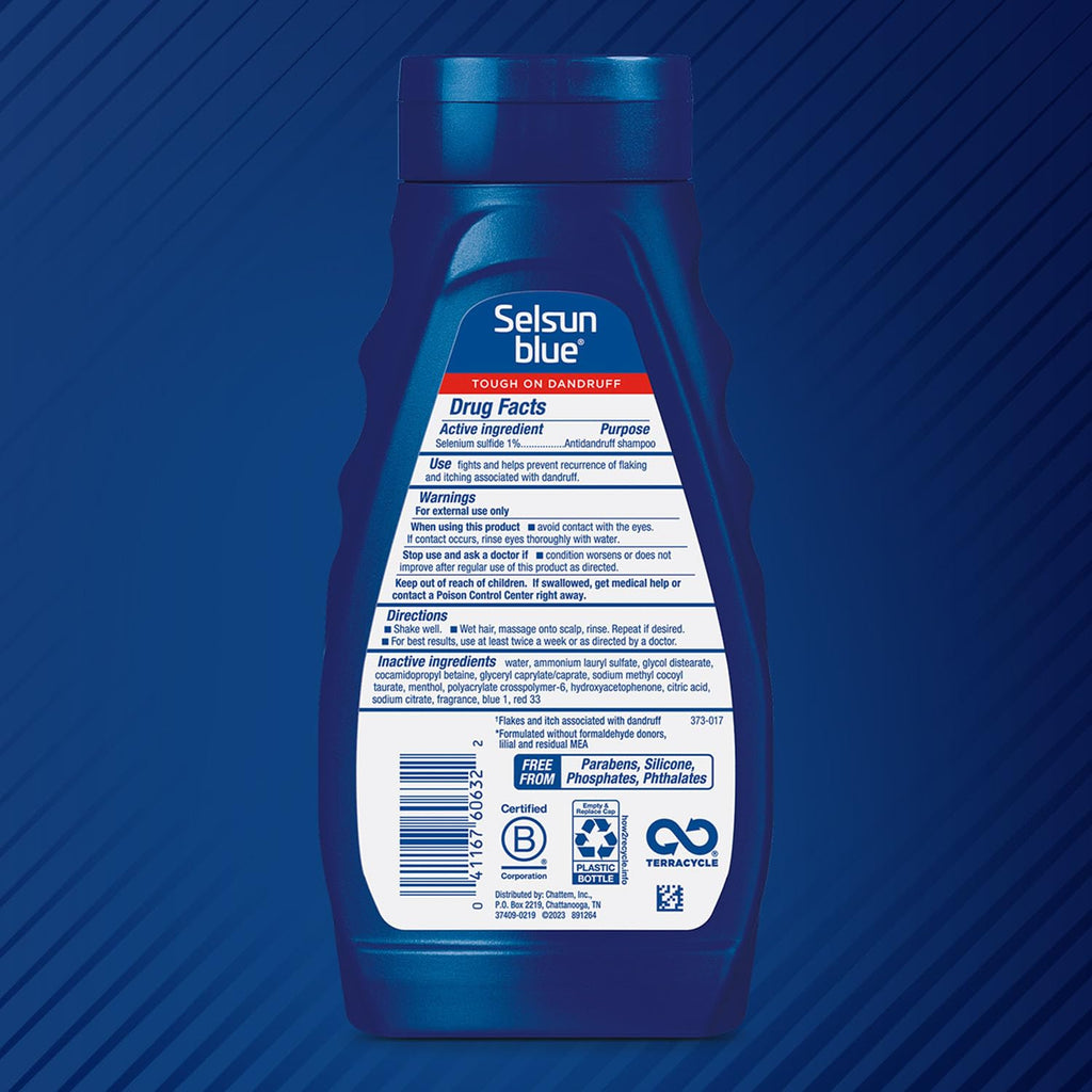 Selsun Blue Maximum Strength Medicated Shampoo – Instant Scalp Relief & Flake Control