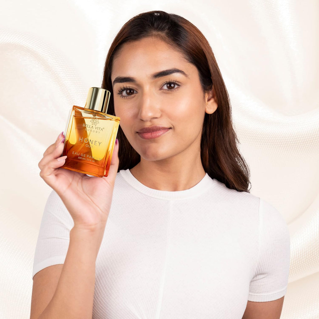 BellaVita Honey Oud Eau De Parfum – Sweet Amber Oud Luxury Unisex Fragrance