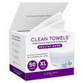 Clean Skin Club Healthy Aging Face Towels XL – Disposable Anti-Aging Clean Towels for Clear, Smooth Skin