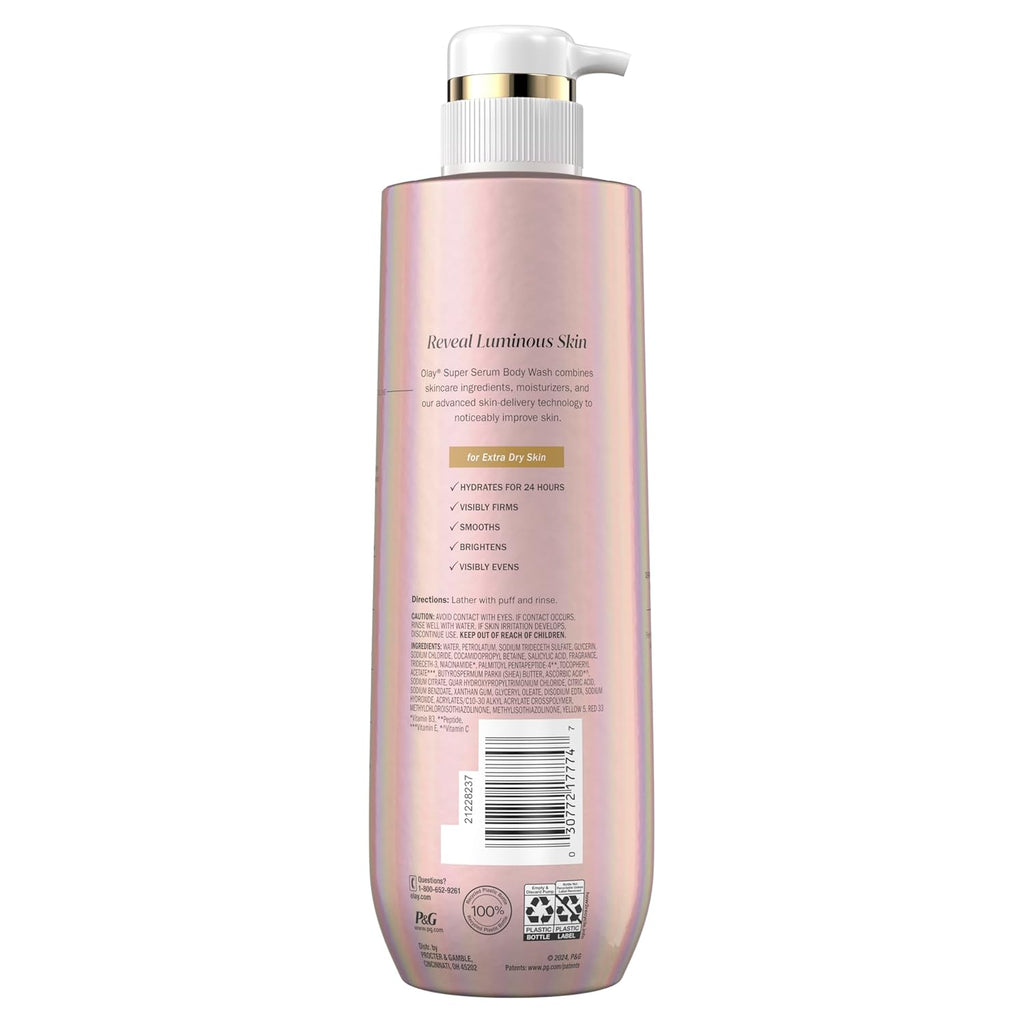 Olay Super Serum Body Wash – 24H Hydration & Luminous Skin