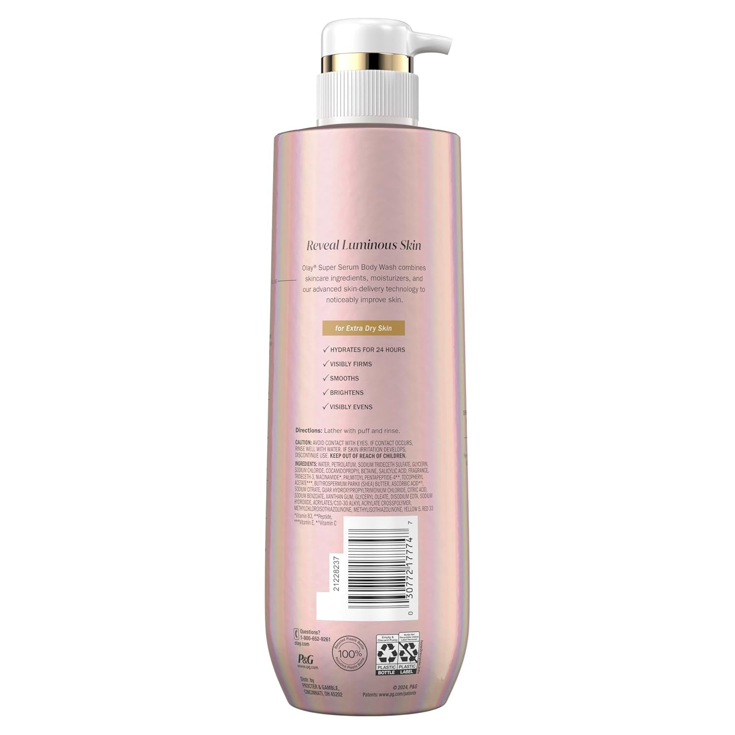 Olay Super Serum Body Wash – 24H Hydration & Luminous Skin