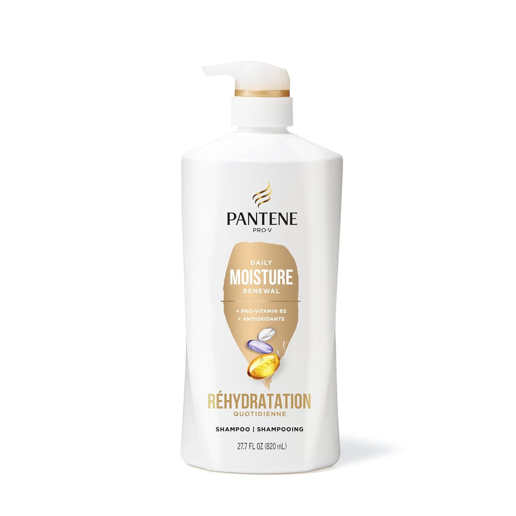 Pantene Pro-V Daily Moisture Renewal Shampoo & Conditioner Set – 72H Hydration for Dry & Color-Treated Hair