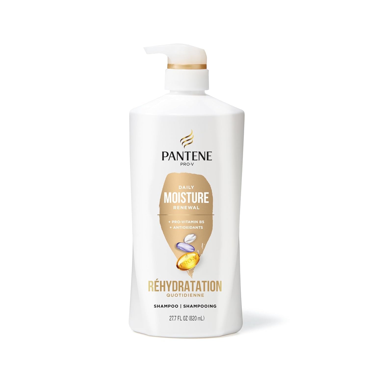 Pantene Pro-V Daily Moisture Renewal Shampoo & Conditioner Set – 72H Hydration for Dry & Color-Treated Hair