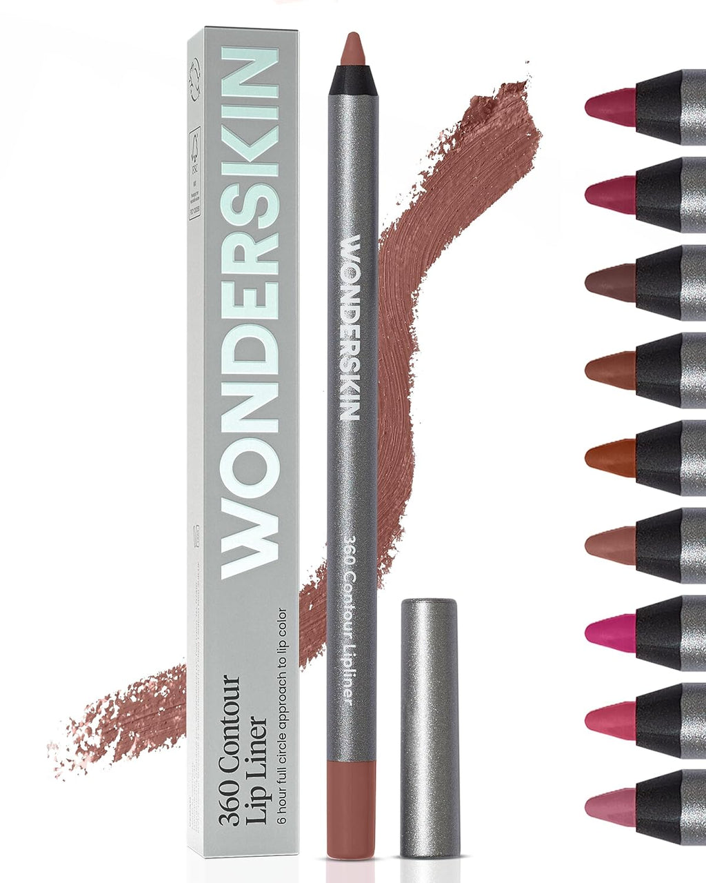 Wonderskin 360 Contour Lipliner – Waterproof Transfer-Proof Longwear Lip Pencil