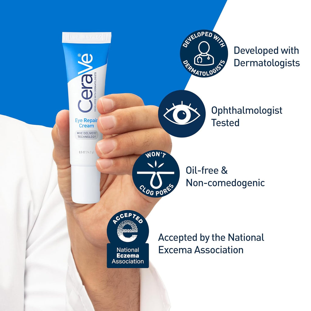 CeraVe Hydrating Eye Repair Cream – Puffiness & Dark Circle Care