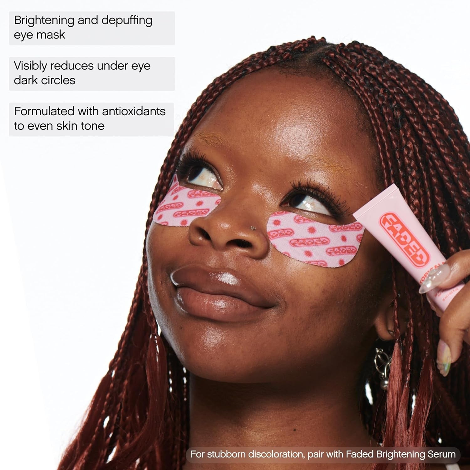 Topicals Faded Brightening Eye Masks – Depuff, Brighten & Dark Circle Repair Patches (6 Pairs)