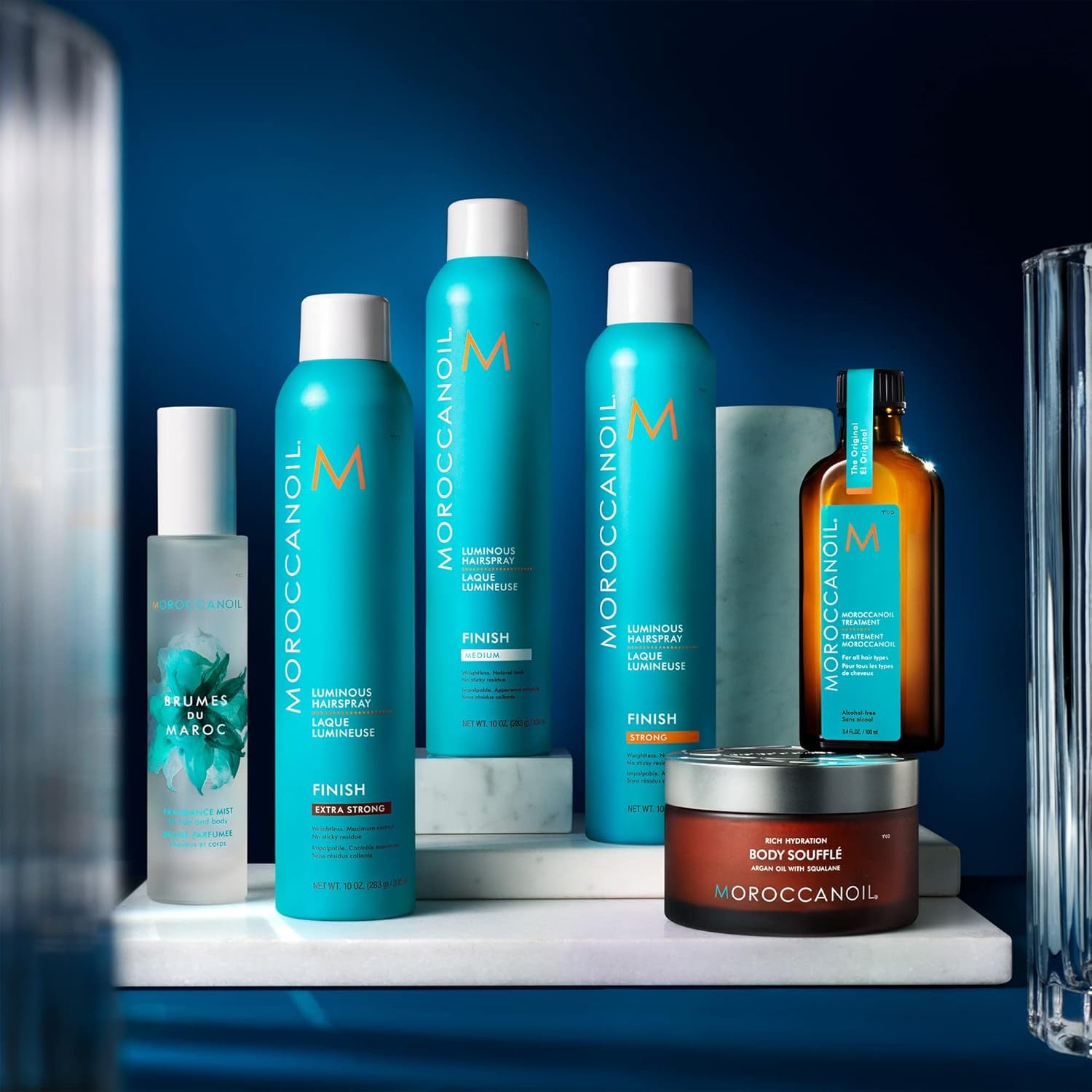 Moroccanoil Luminous Hairspray – Medium Hold Argan Oil Finish for Shine & Movement