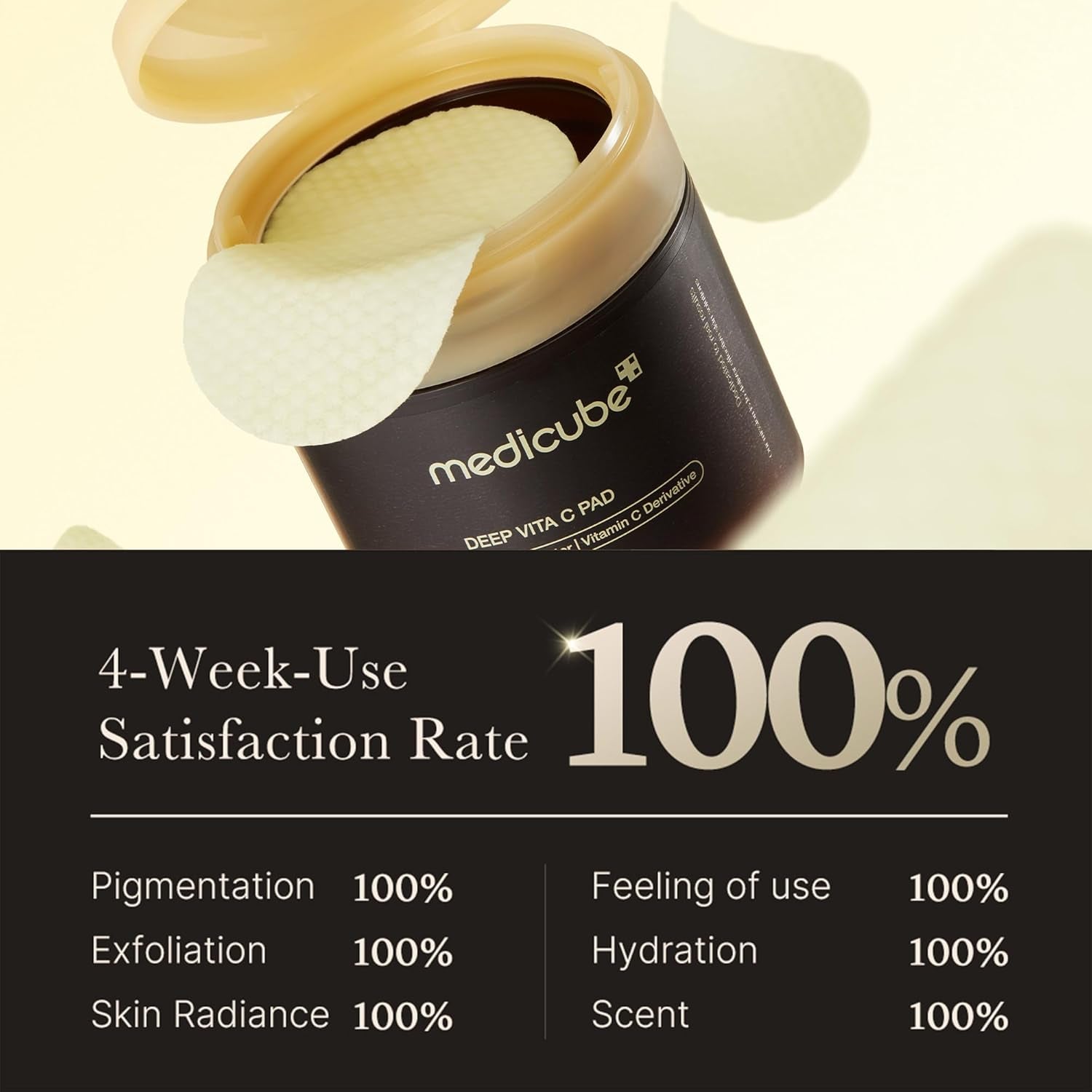 medicube Deep Vita C Toner Pads – Brightening & Hydrating Exfoliating Pads