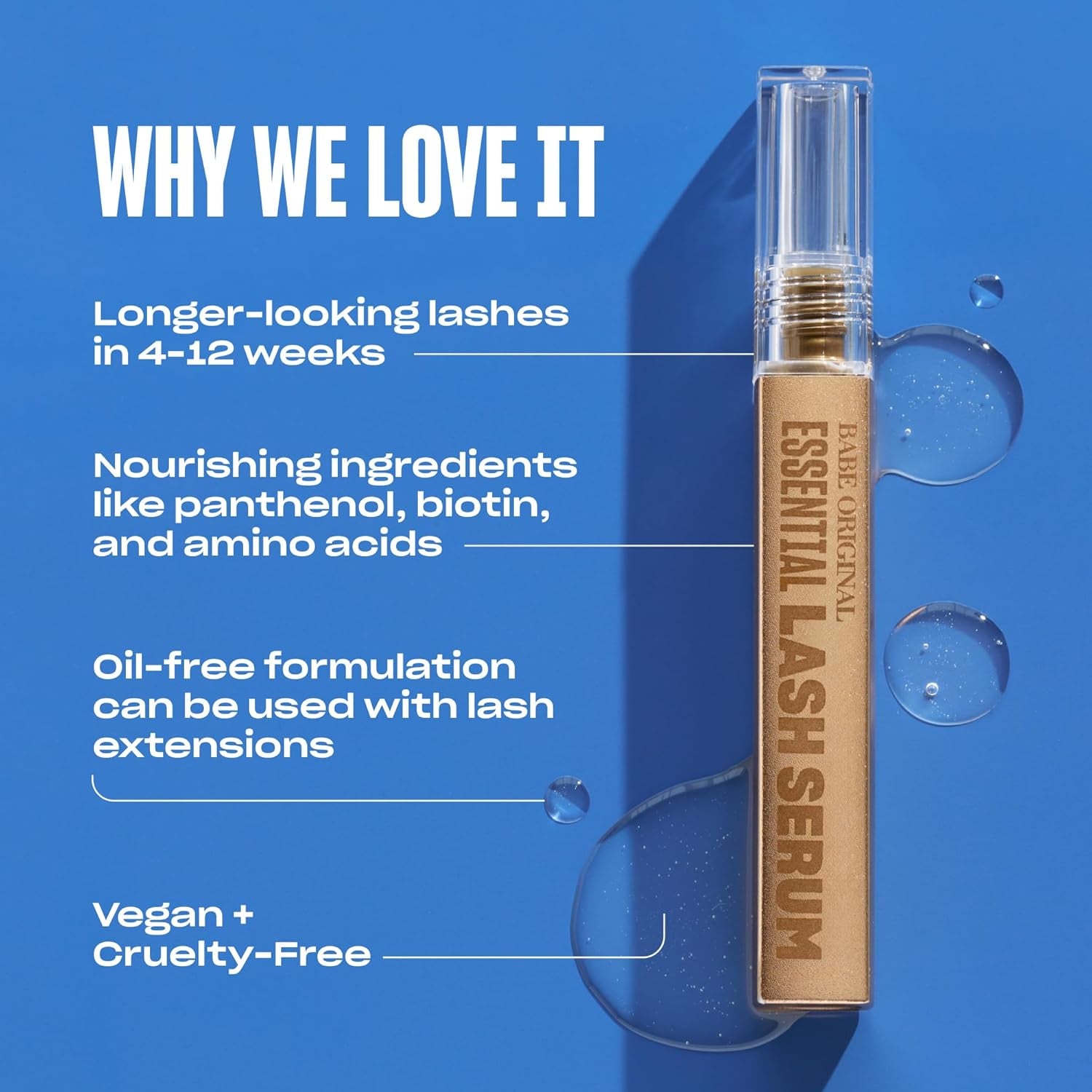 Babe Original Lash Growth Serum – Fuller, Longer Lash Enhancing Treatment