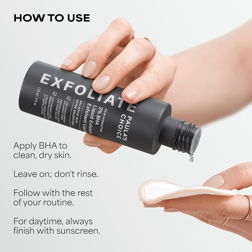 Paula’s Choice 2% BHA Liquid Exfoliant – Salicylic Acid Pore Minimizing Toner for Clear, Smooth Skin