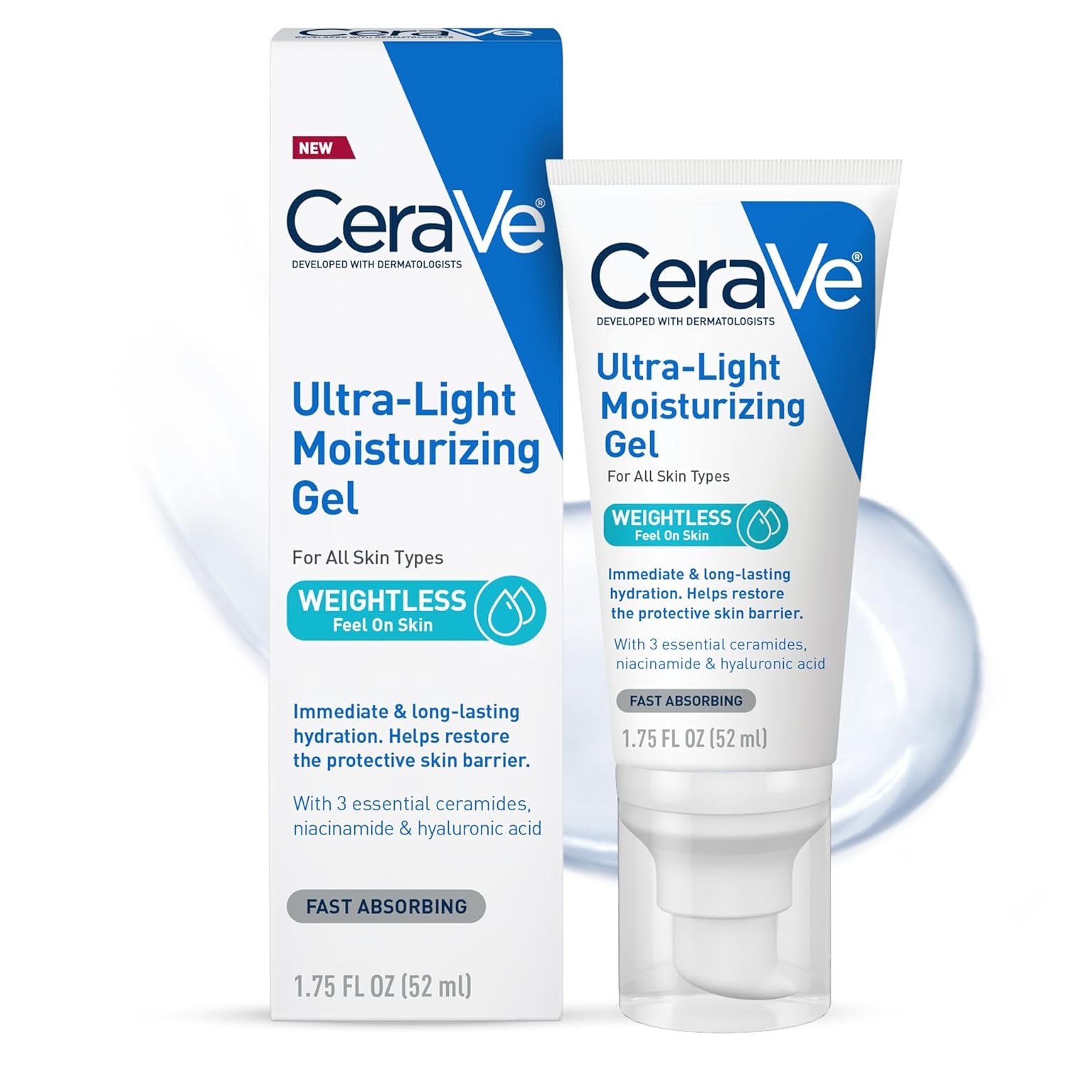 CeraVe Ultra-Light Mattifying Gel Moisturizer – Oil-Free Hydration