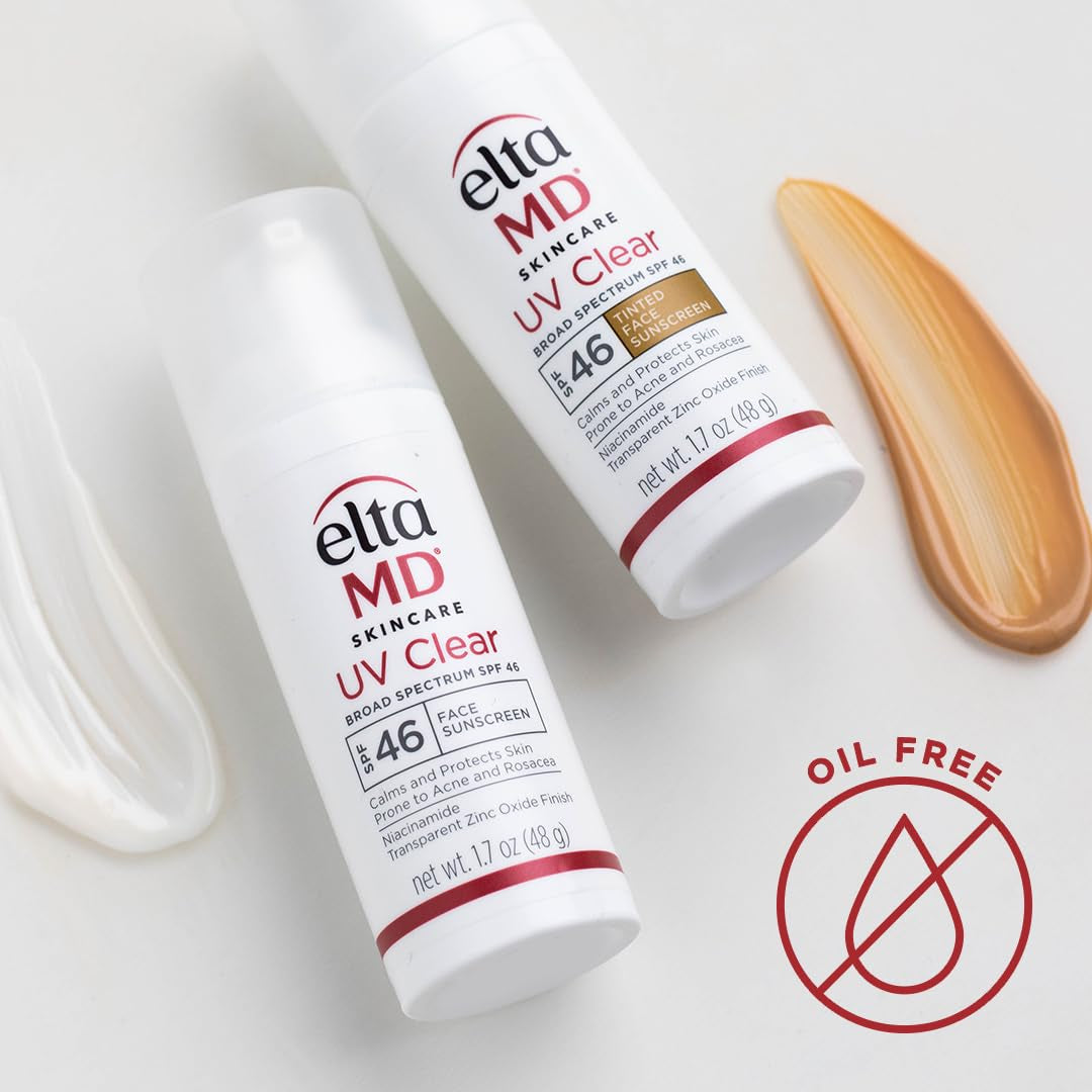 UV Clear Face Sunscreen SPF 46, Oil-Free Sunscreen with Zinc Oxide, Dermatologist Recommended