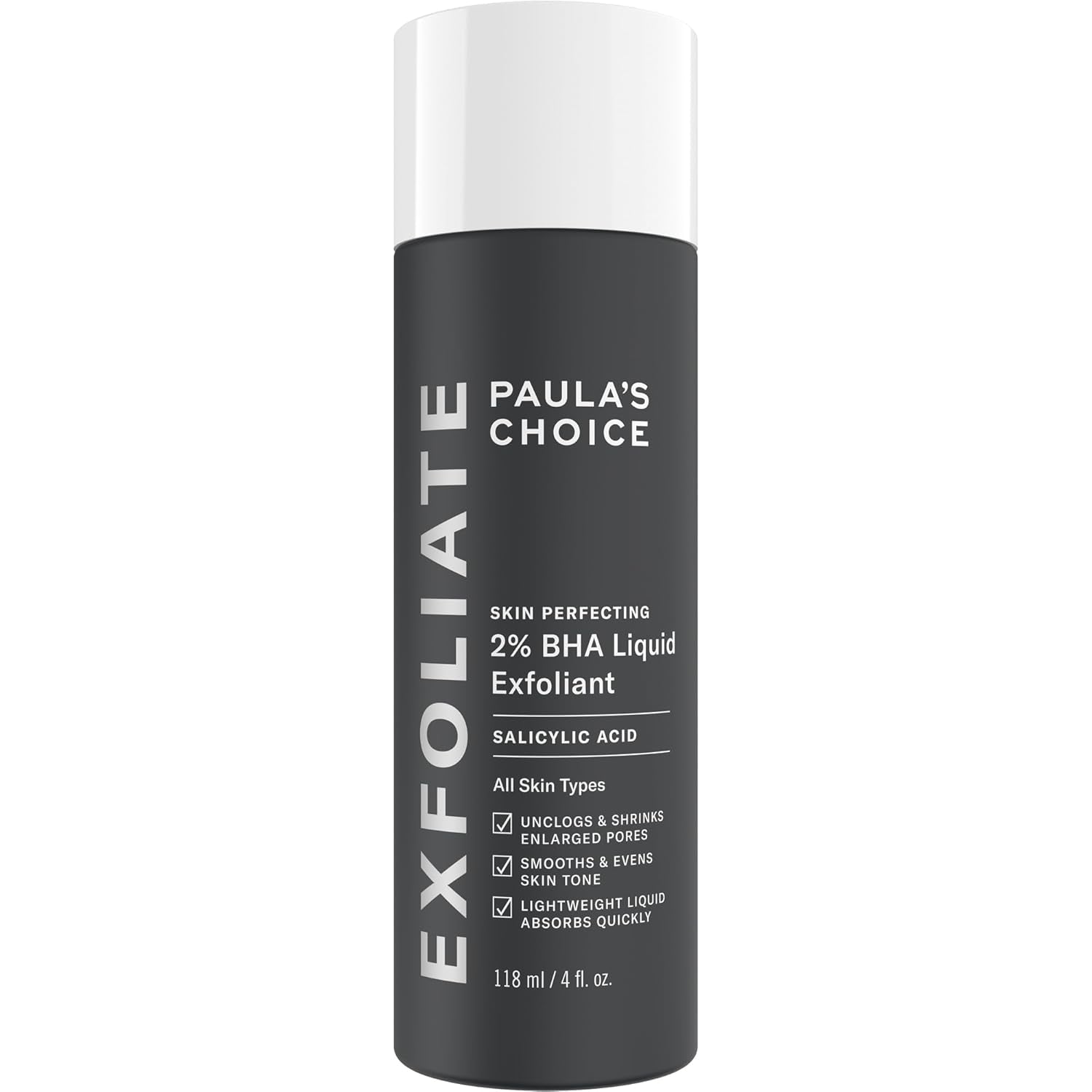 Paula’s Choice 2% BHA Liquid Exfoliant – Salicylic Acid Pore Minimizing Toner for Clear, Smooth Skin