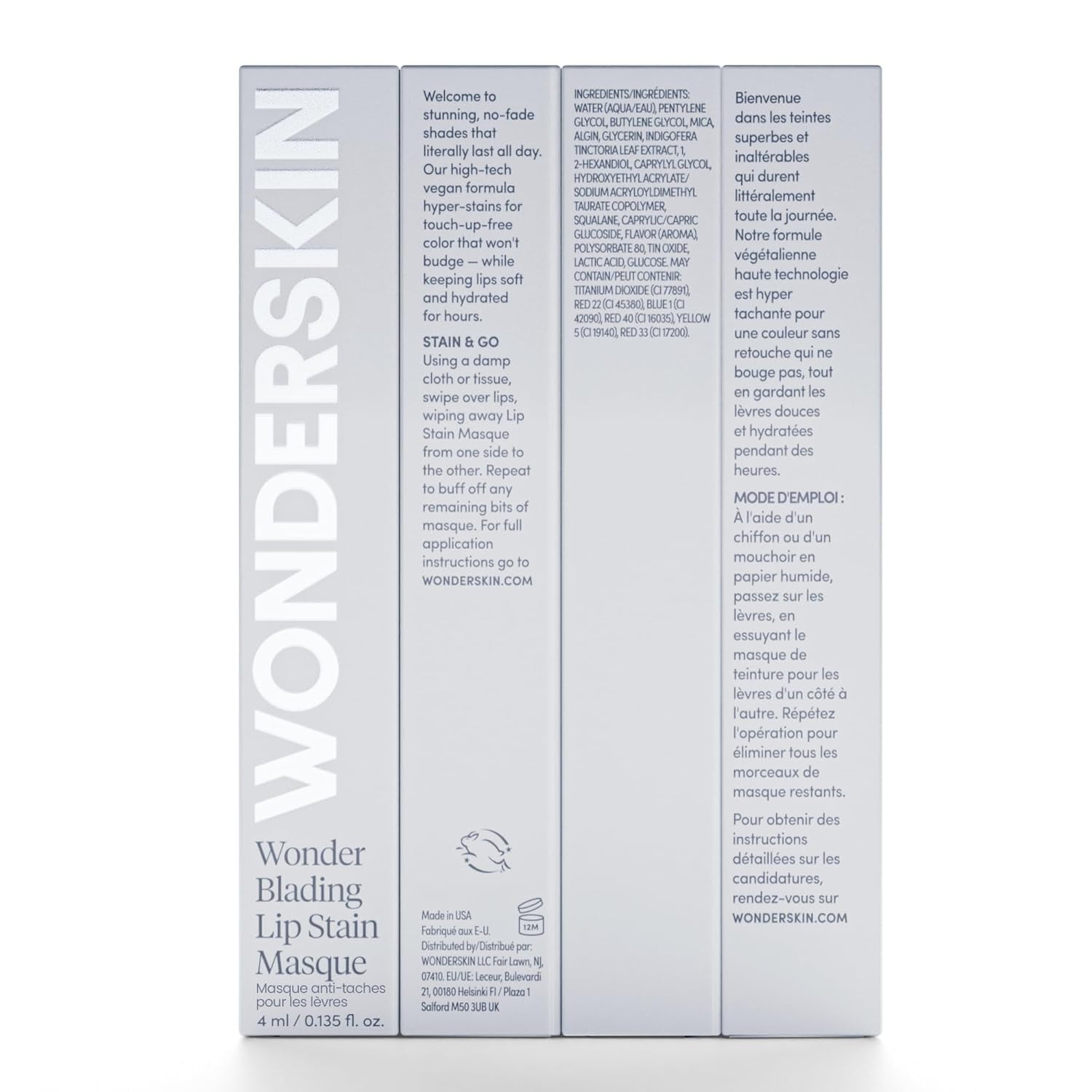 Wonderskin Wonder Blading Lip Stain – Peel-Off Waterproof Transfer-Proof Lip Tint