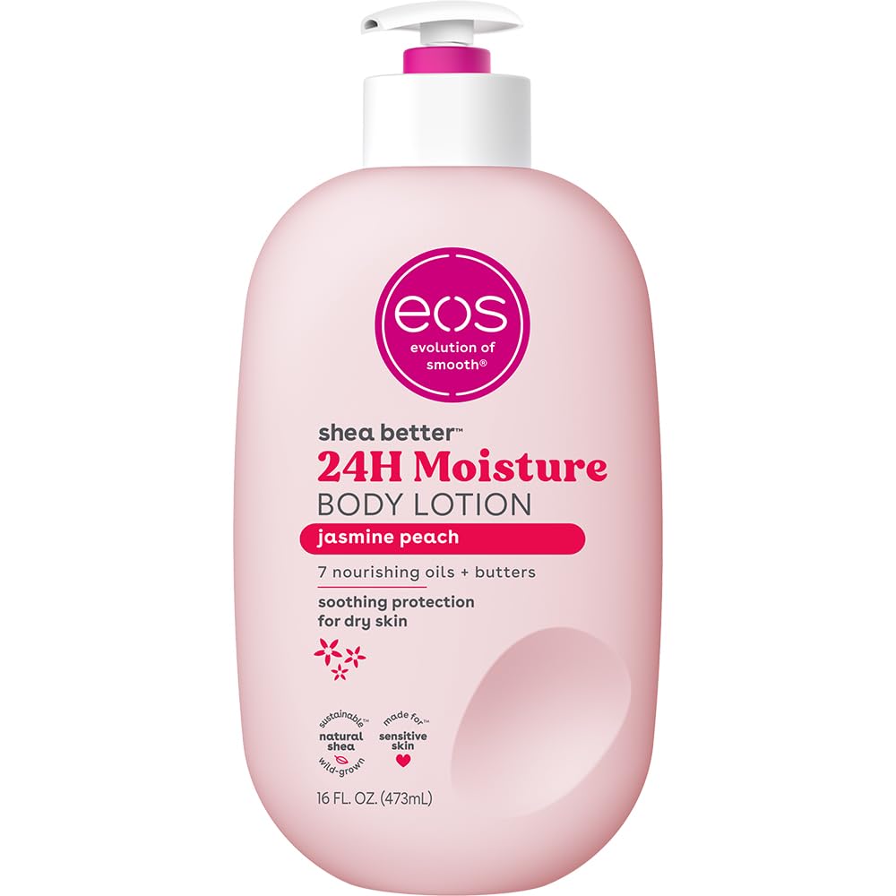 eos Pink Champagne Shea Body Lotion – 24H Glow Hydration