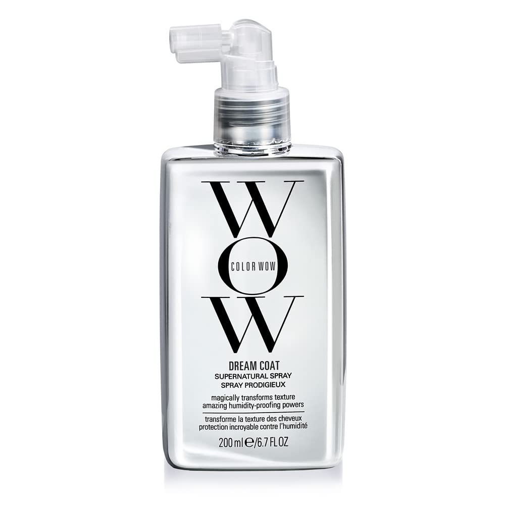 Color Wow Dream Coat Anti-Frizz Spray – Humidity-Proof Heat Protectant for Silky Glass Hair