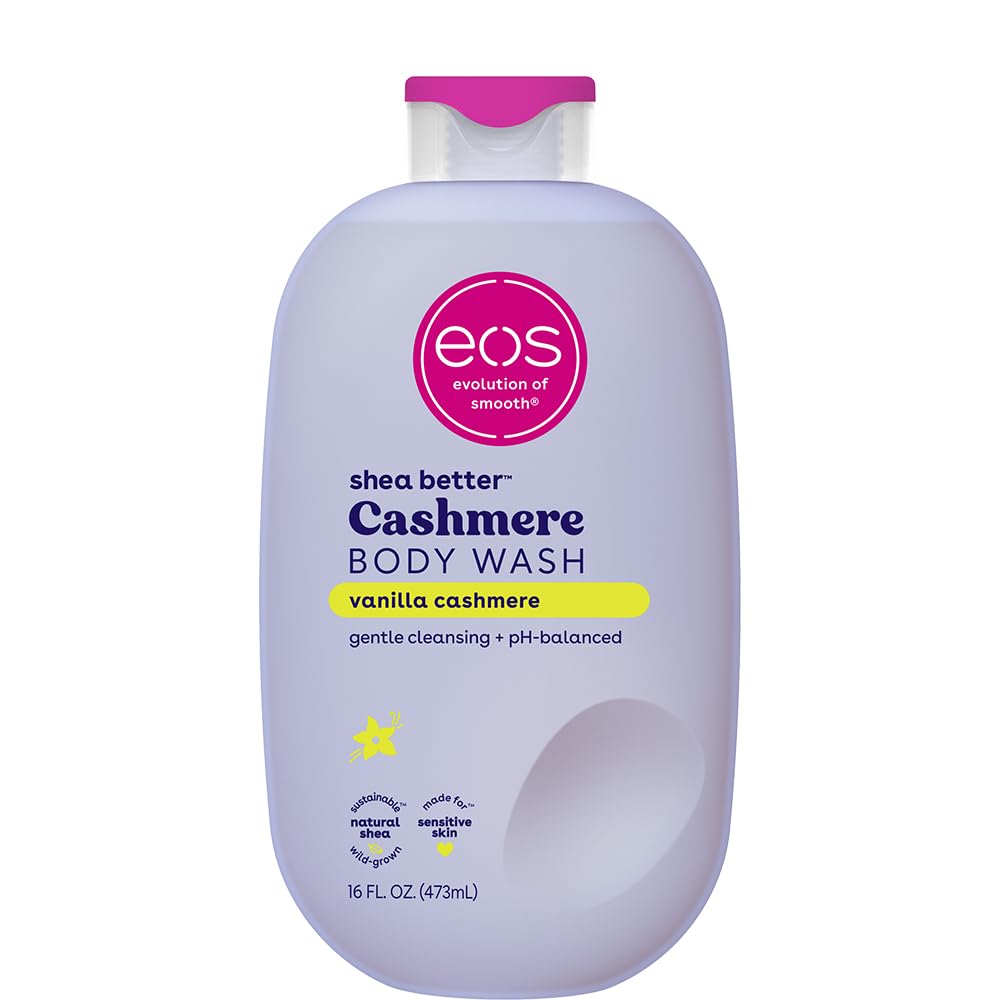 eos Cashmere Vanilla Body Wash – Moisturizing, Vegan, Sensitive Skin Friendly
