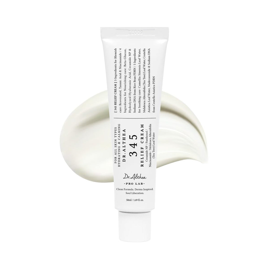 Dr.Althea 345 Relief Cream – PDRN Recovery Moisturizer for Calm, Clear Glass Skin