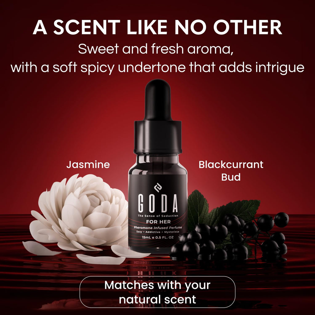 GODA Pheromone Perfume for Women – Seductive Jasmine Rose Long-Lasting Fragrance
