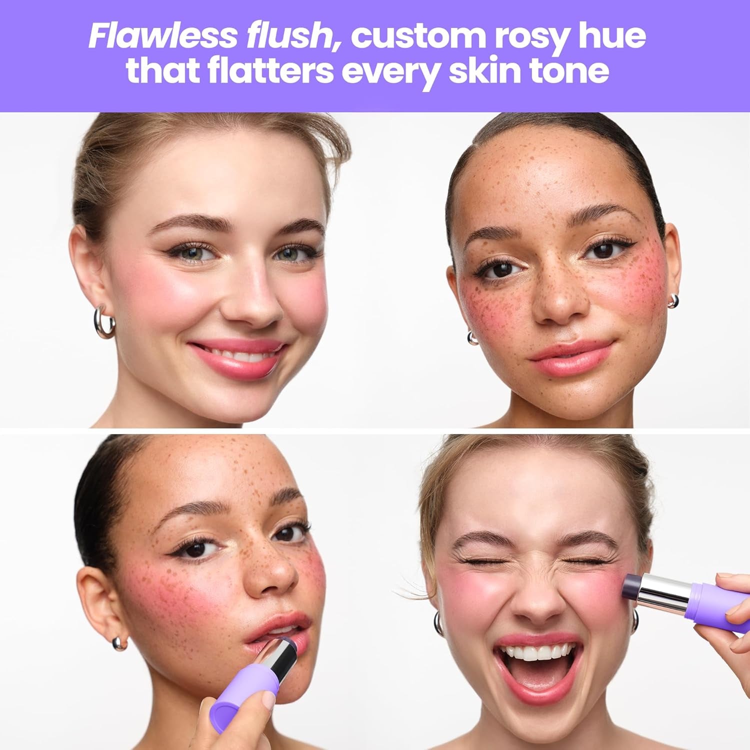 Wonderskin pHlush Blush Stick – pH-Activated Multi-Use Cheek & Lip Color
