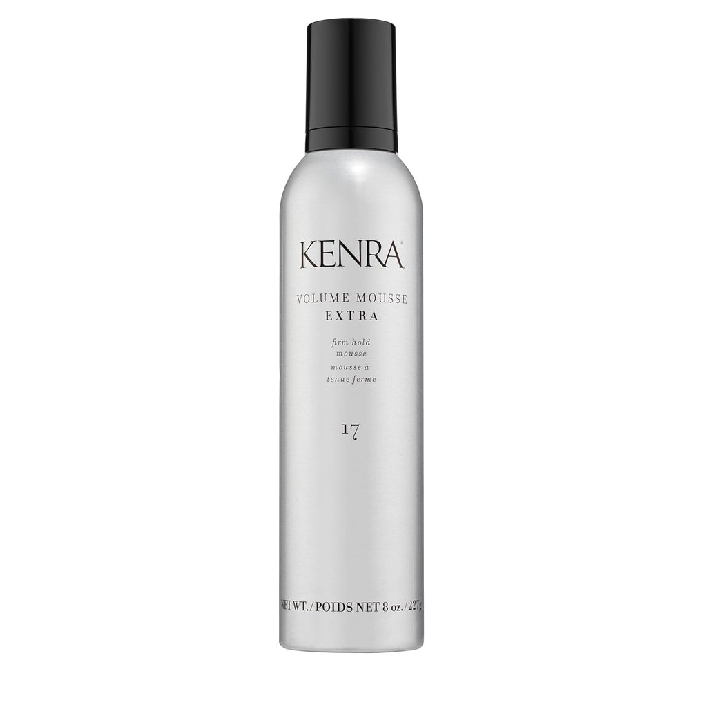 Kenra Volume Boost Extra Hold Mousse – Frizz Control & Heat Protection Styling Foam (8 oz)