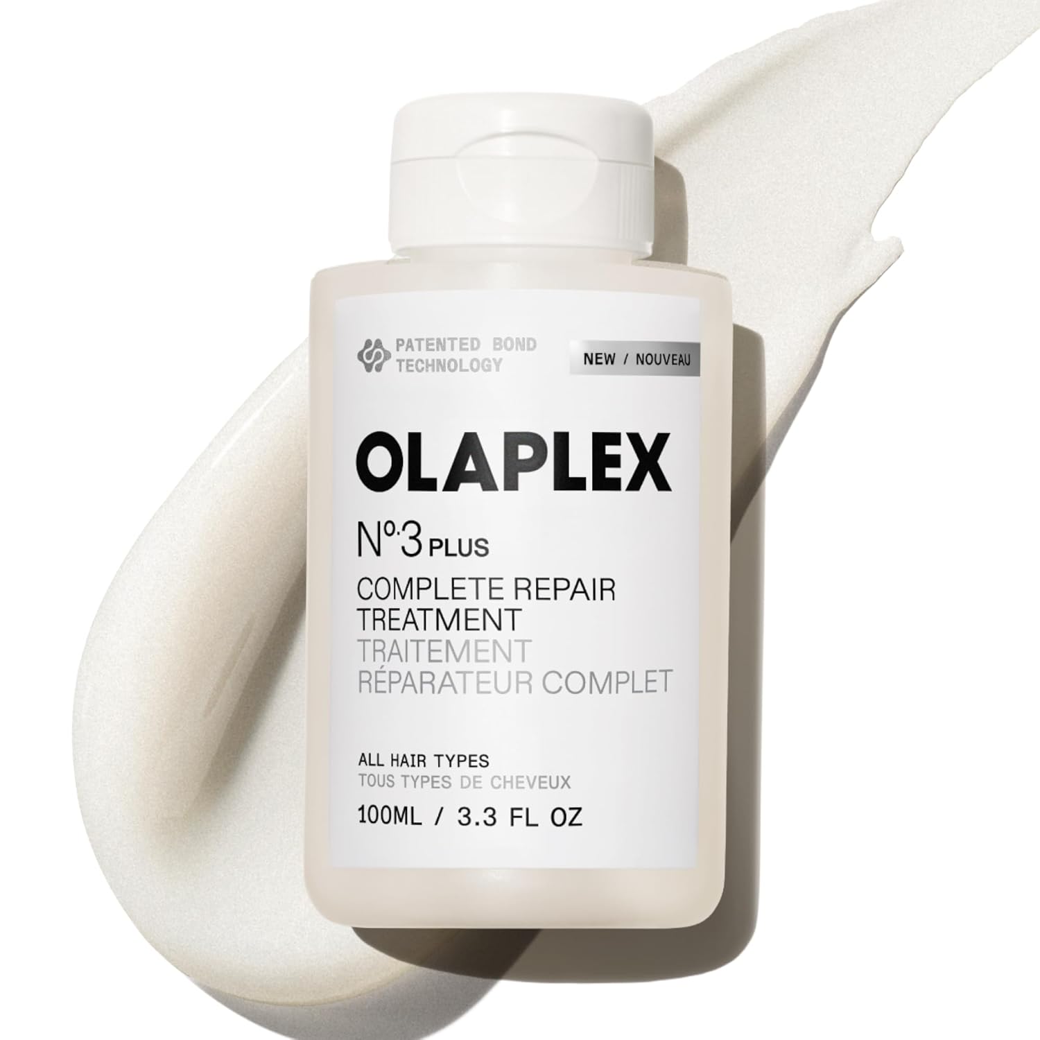 Olaplex N°.3PLUS Complete Repair Hair Treatment – 3-Minute Pre-Shampoo Bond Repair for Damaged, Dry & Chemically Treated Hair