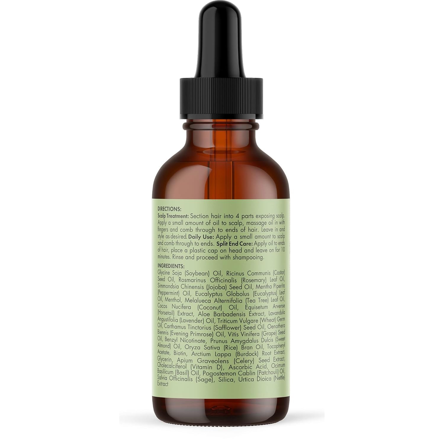 Mielle Rosemary Mint Hair Growth Oil – Biotin Strengthening Scalp & Split Ends Treatment for Thicker, Healthier Hair