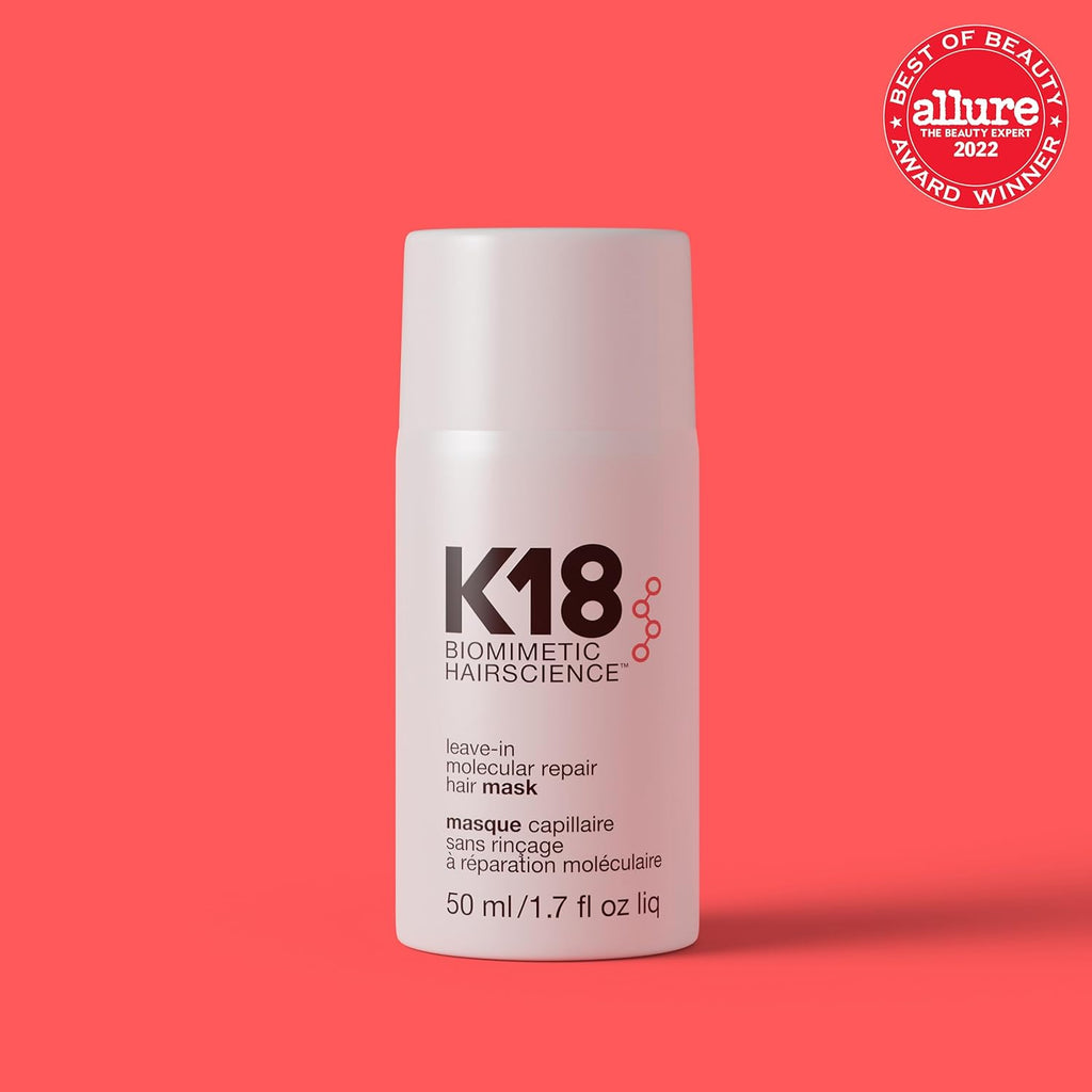 K18 Molecular Repair Leave-In Hair Mask – 4-Minute Damage Repair for Stronger, Smoother Hair