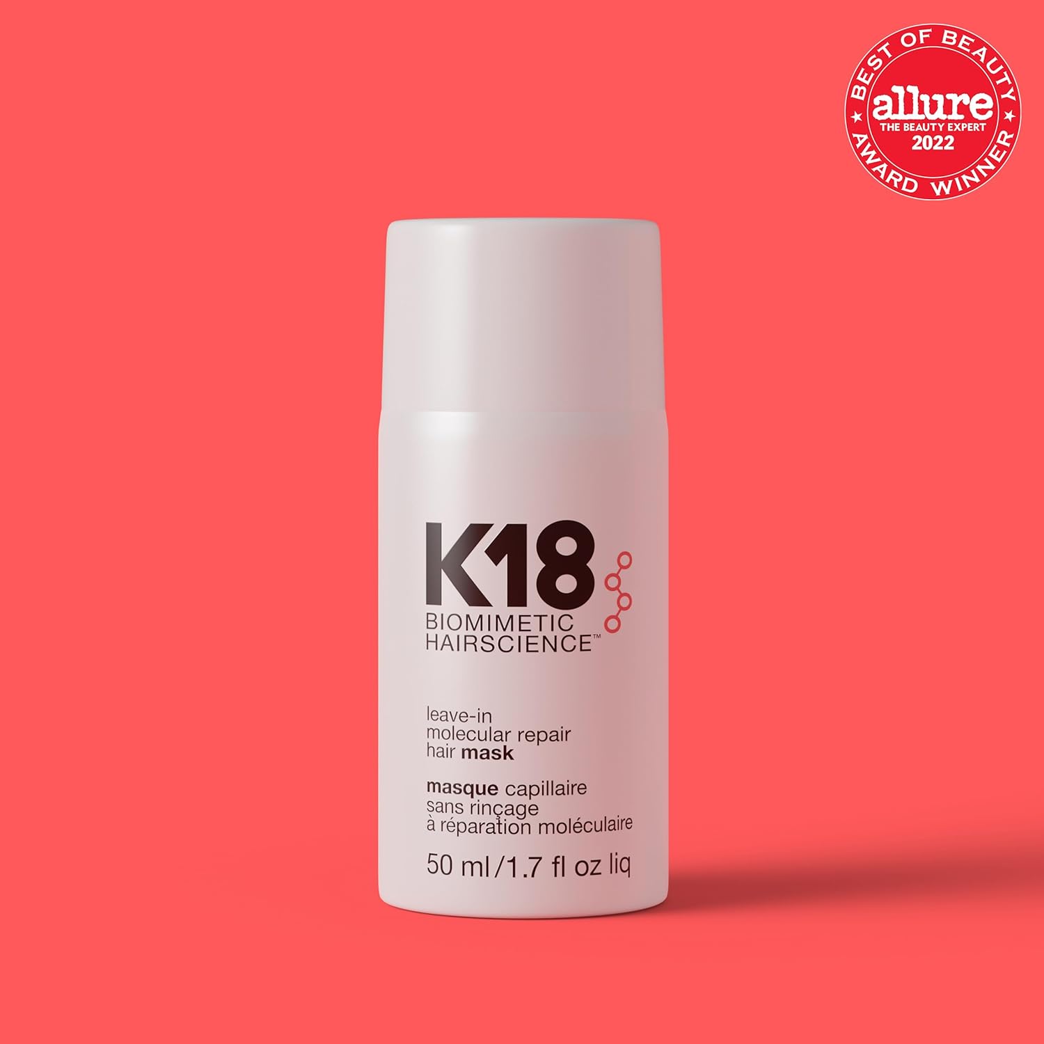 K18 Molecular Repair Leave-In Hair Mask – 4-Minute Damage Repair for Stronger, Smoother Hair