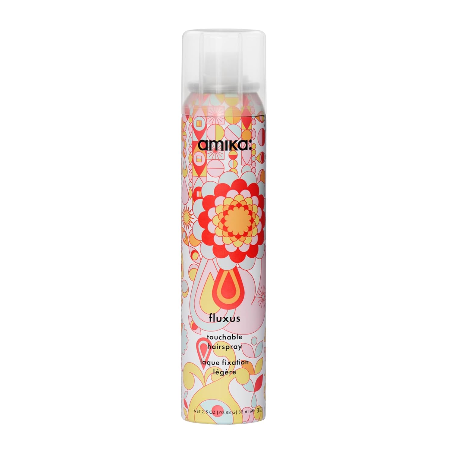 Amika Fluxus Touchable Hairspray – Flexible Hold, Frizz Control & Humidity Defense