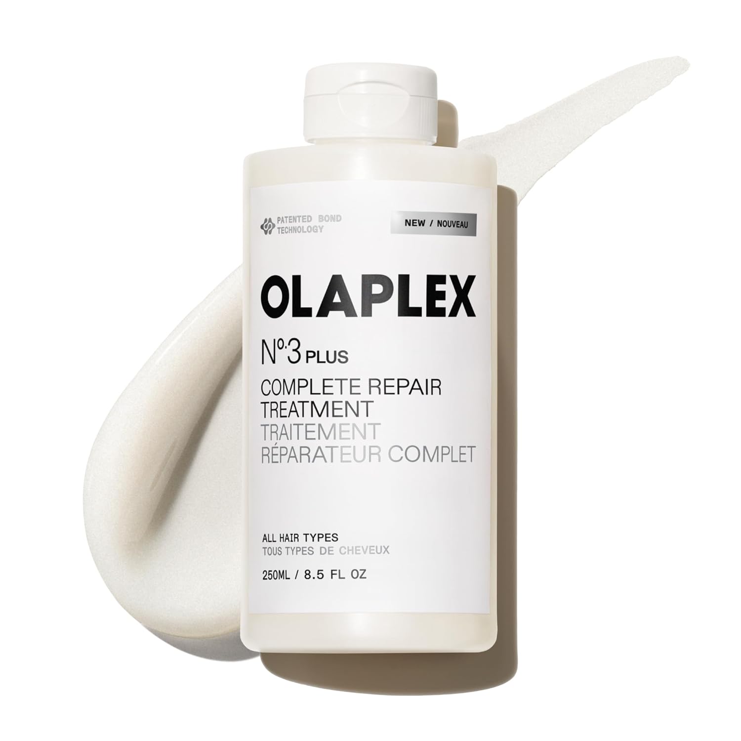 Olaplex N°.3PLUS Complete Repair Hair Treatment – 3-Minute Pre-Shampoo Bond Repair for Damaged, Dry & Chemically Treated Hair