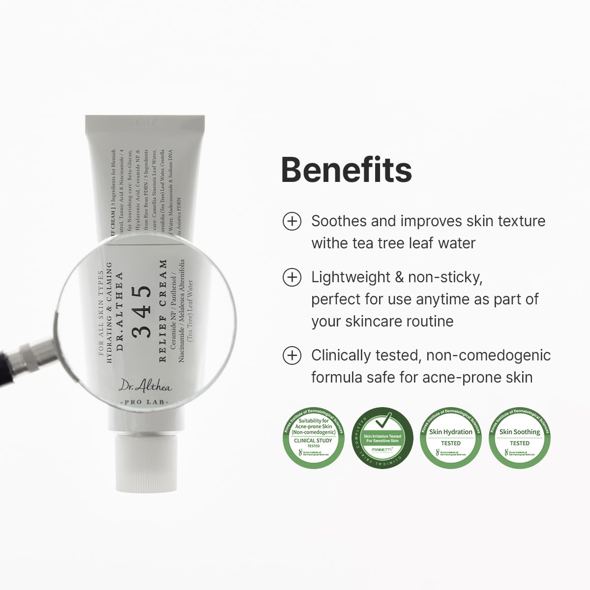 Dr.Althea 345 Relief Cream – PDRN Recovery Moisturizer for Calm, Clear Glass Skin