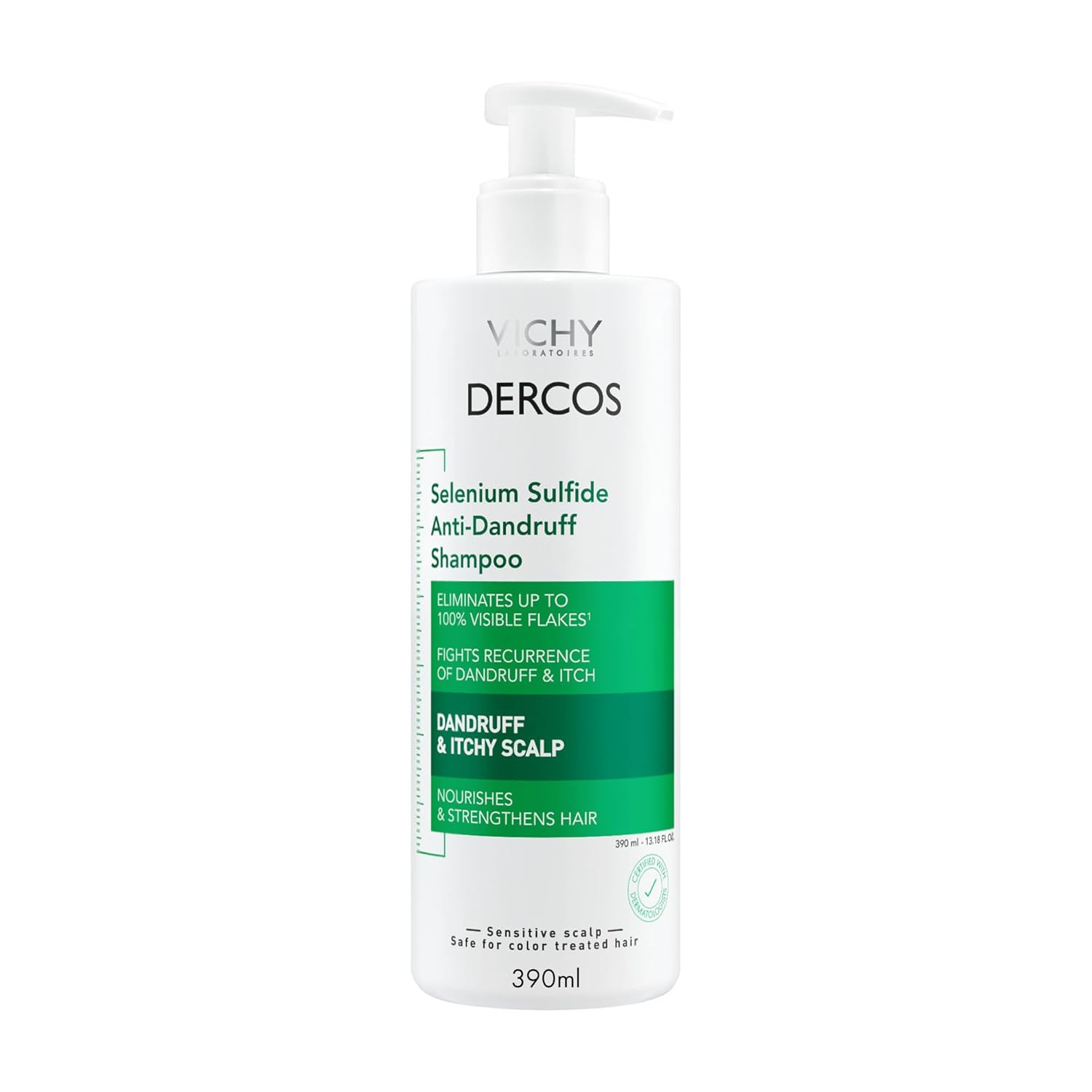 Vichy Dercos Anti-Dandruff Shampoo – Selenium Sulfide Dry Scalp Relief & Flake Control Treatment