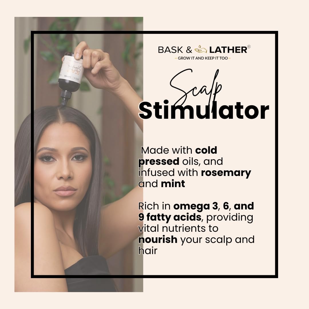 Revitalize Your Hair with Our Cold Pressed Mint & Rosemary Scalp Stimulator Oil - Organic Growth Solution for All Hair Types, 2 Fl Oz
