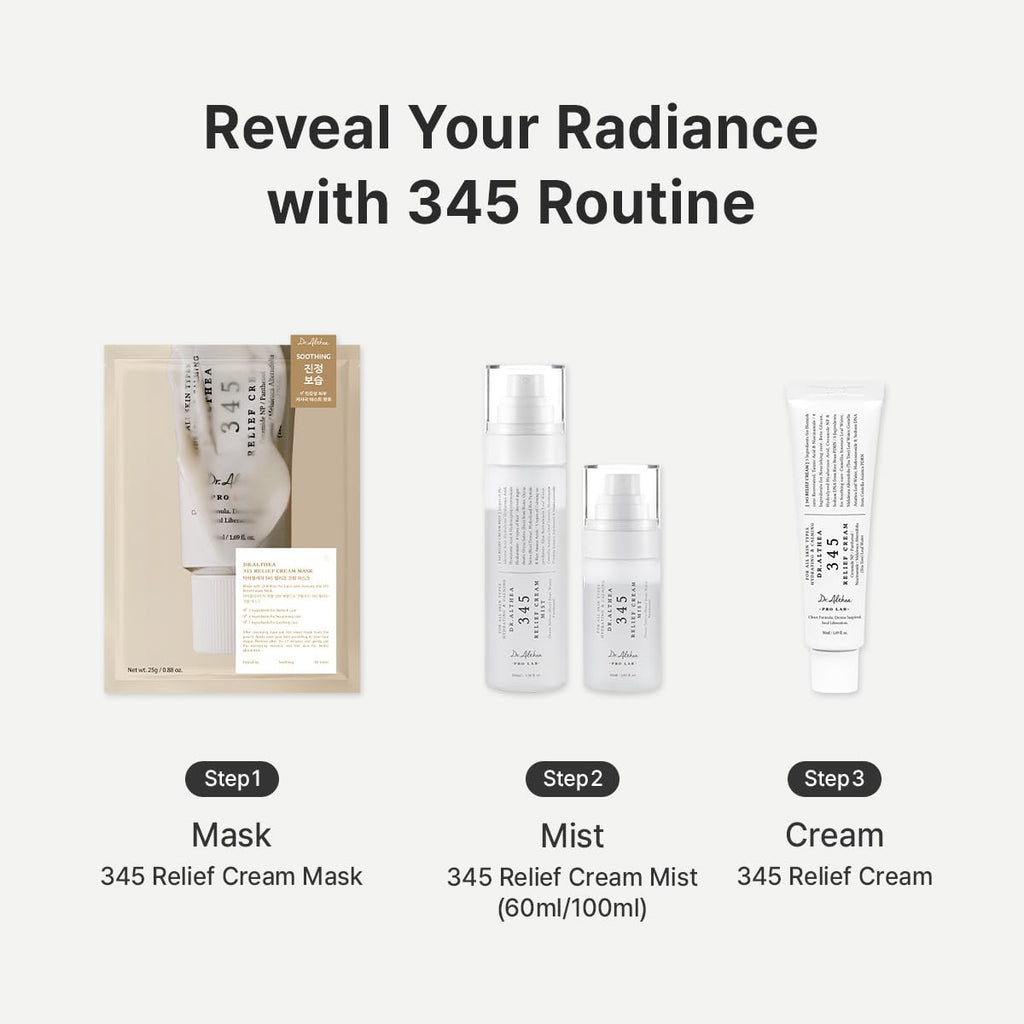 Dr.Althea 345 Relief Cream – PDRN Recovery Moisturizer for Calm, Clear Glass Skin