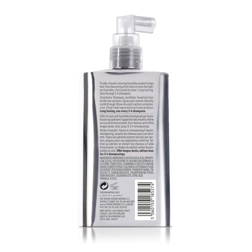 Color Wow Dream Coat Anti-Frizz Spray – Humidity-Proof Heat Protectant for Silky Glass Hair