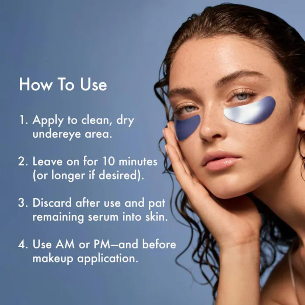 Summer Fridays Jet Lag Eye Patches – Hydrating & Depuffing Caffeine Hydrogel Under-Eye Masks (6 Pairs)