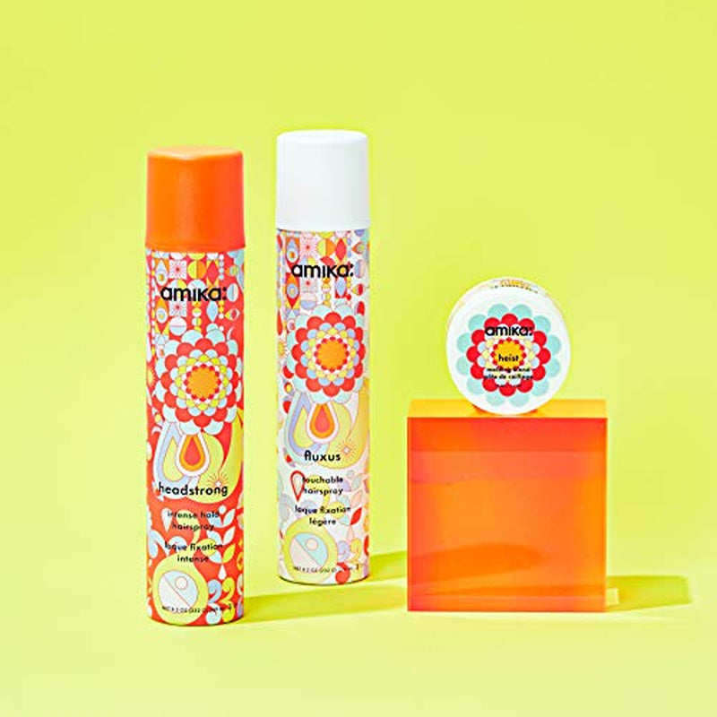 Amika Fluxus Touchable Hairspray – Flexible Hold, Frizz Control & Humidity Defense