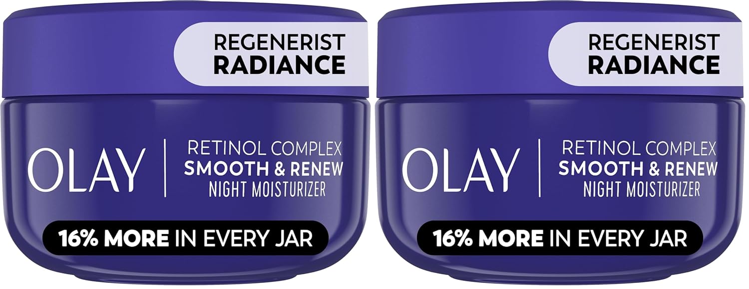 Olay Retinol Collagen Night Repair Cream – Anti-Aging Moisturizer for Smooth, Firm Skin