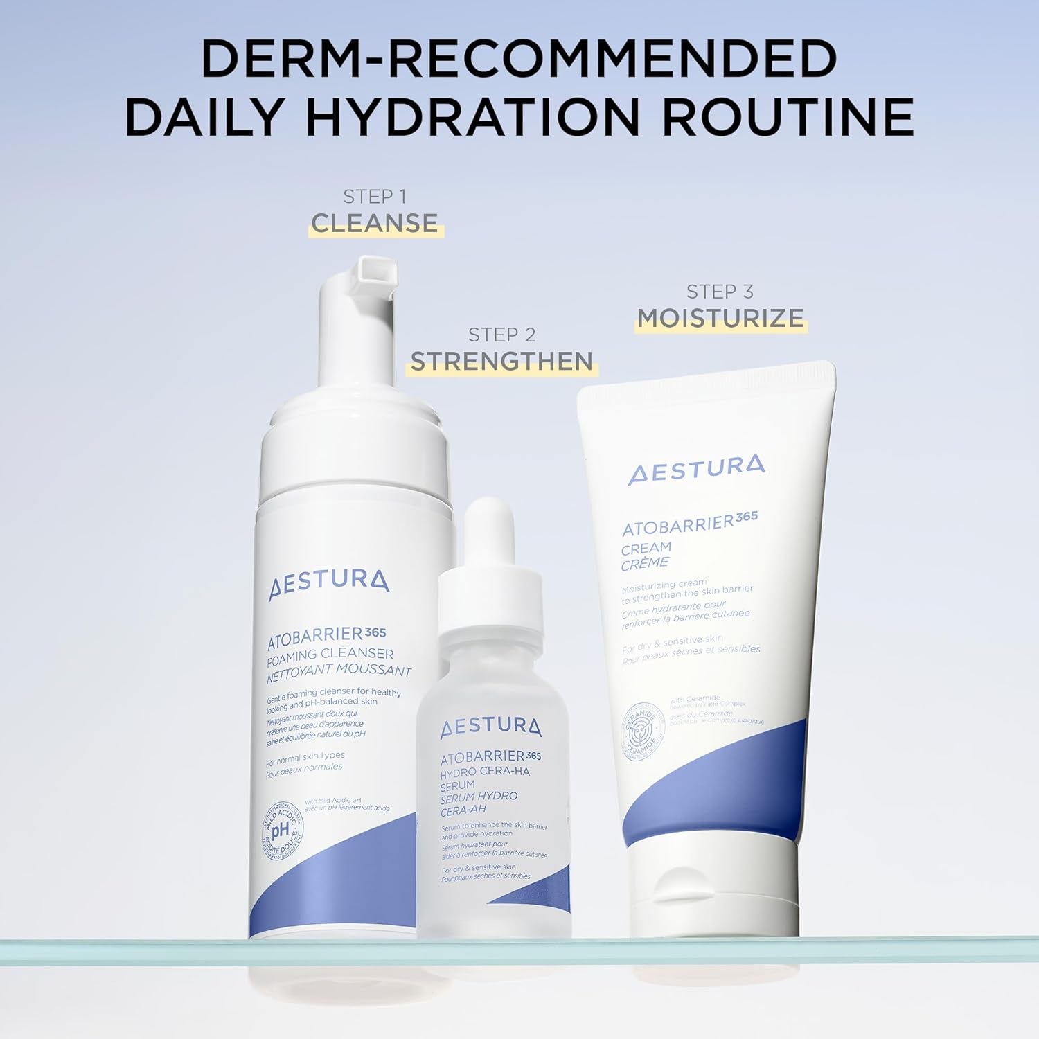 AESTURA ATOBARRIER365 Ceramide Barrier Repair Cream – Deep Hydration Moisturizer for Dry & Sensitive Skin