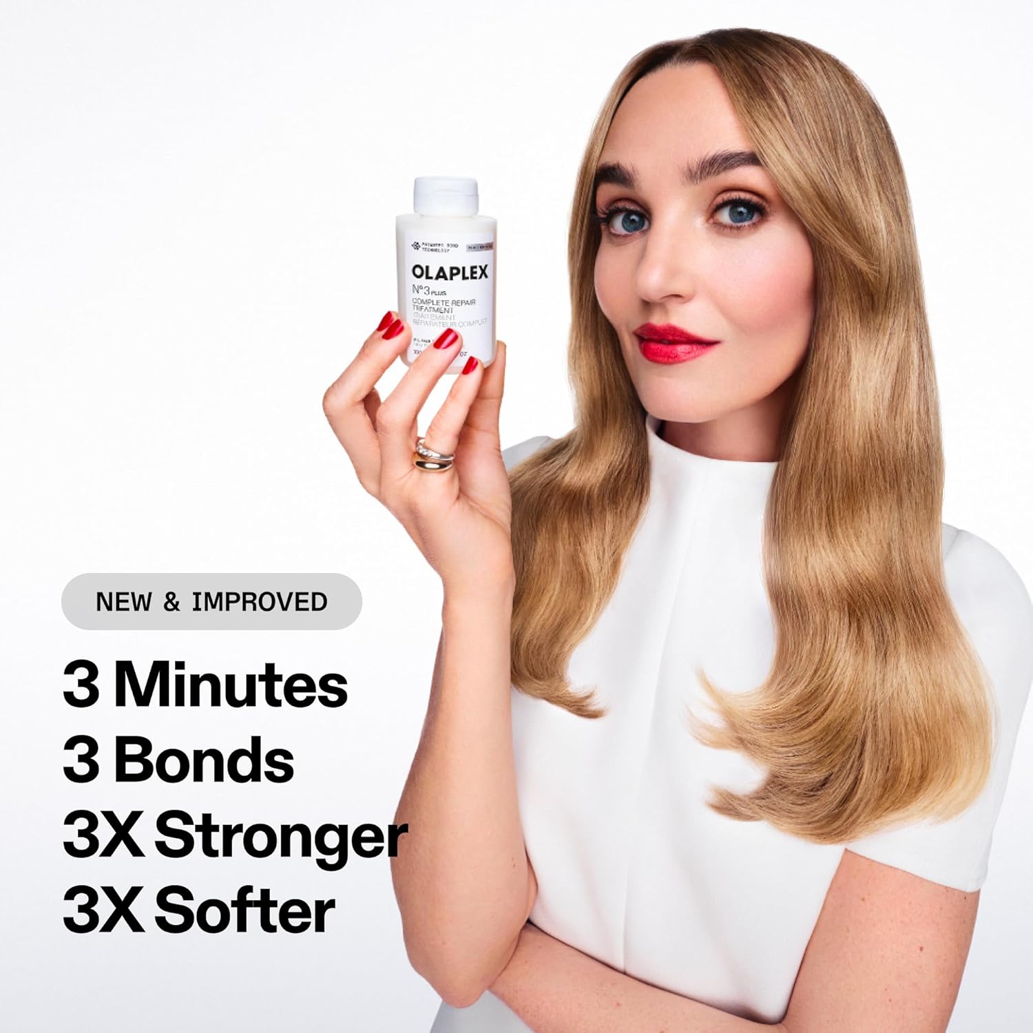 Olaplex N°.3PLUS Complete Repair Hair Treatment – 3-Minute Pre-Shampoo Bond Repair for Damaged, Dry & Chemically Treated Hair