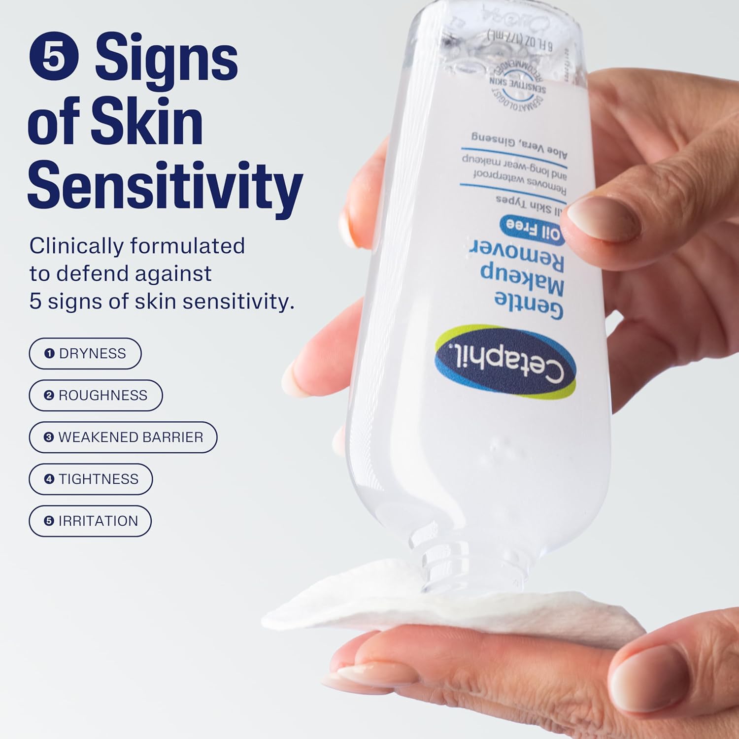 Cetaphil Gentle Eye & Face Makeup Remover – Oil-Free Waterproof Cleanser