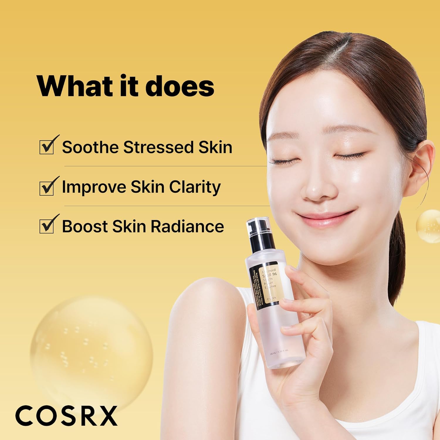 COSRX Snail Mucin Repair Serum – Hydrating Korean Face Serum for Fine Lines, Glow & Skin Renewal