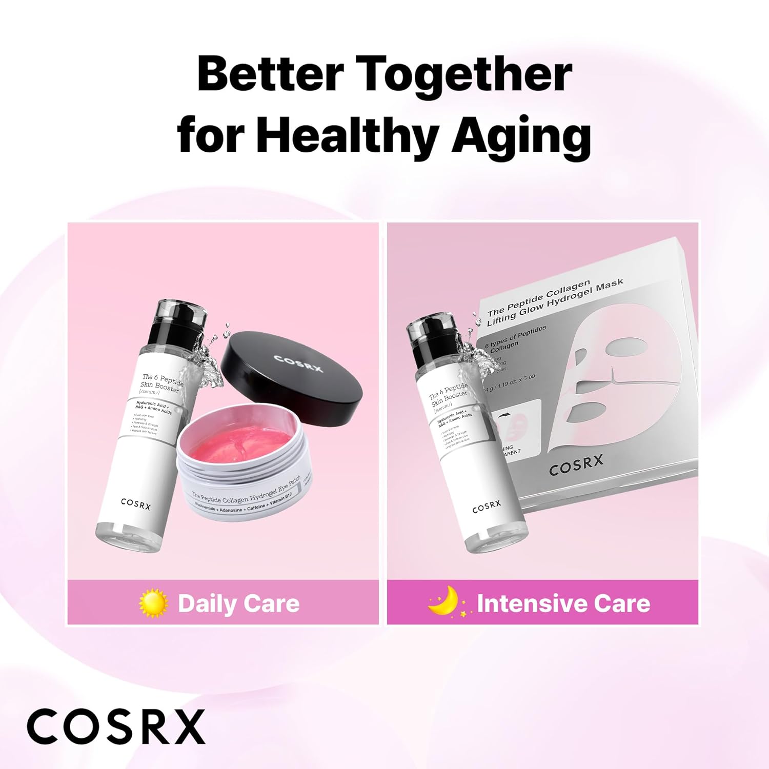 COSRX 6X Peptide Collagen Booster Serum Toner – Korean Skin Renewal Essence for Firm, Smooth & Radiant Skin