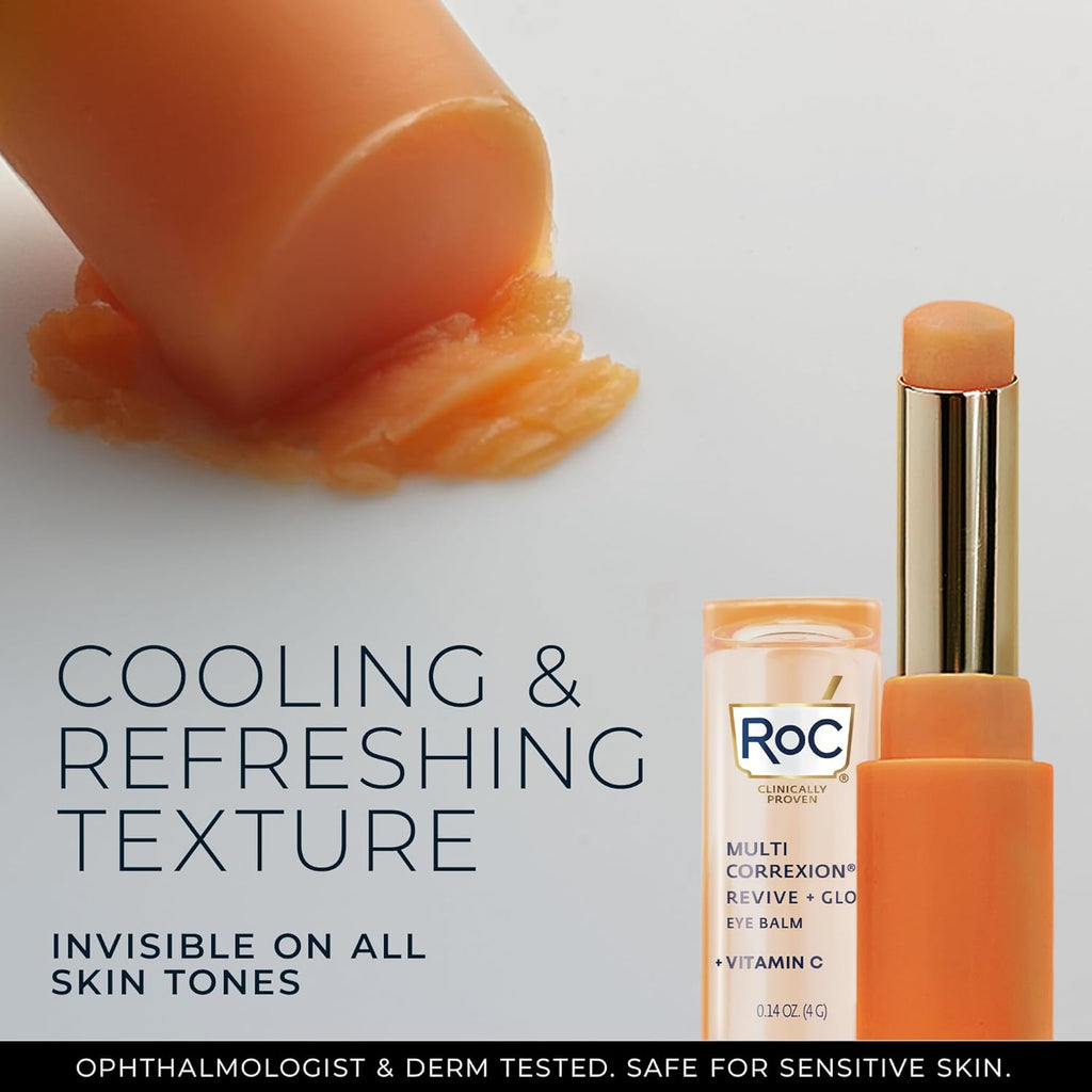 RoC Revive + Glow Vitamin C Eye Balm – Brightening & Firming Eye Care Duo