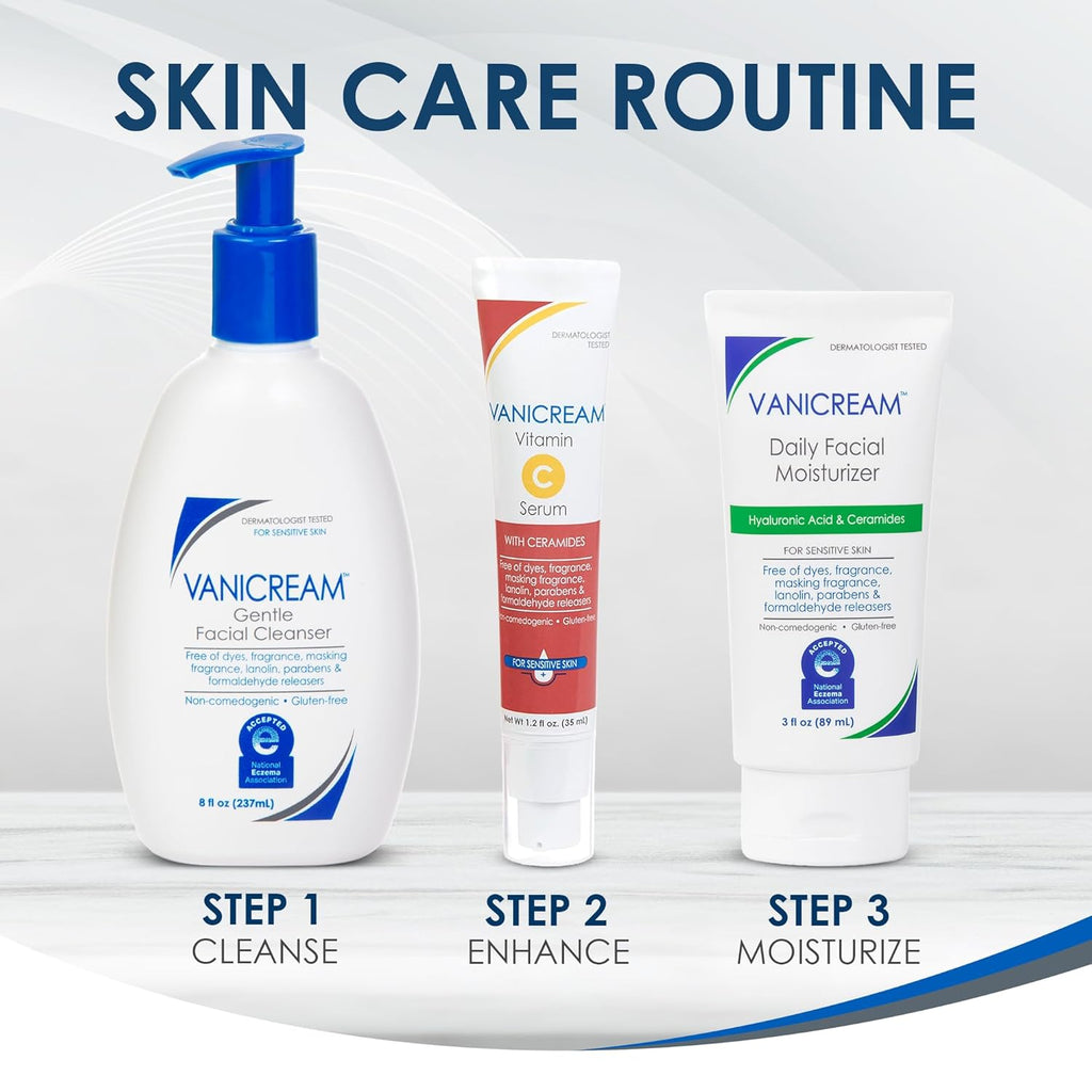 Vanicream Sensitive Skin Daily Facial Moisturizer – Ceramides & Hyaluronic Acid