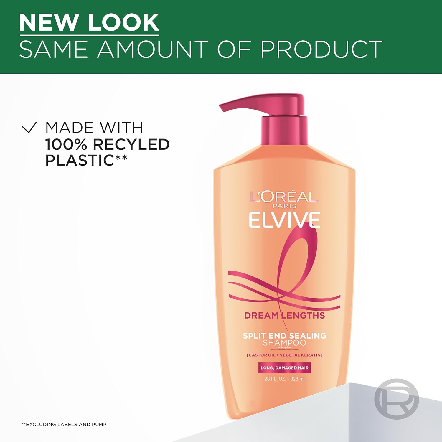 L’Oréal Paris Elvive Dream Lengths Shampoo & Conditioner Set – Paraben-Free Hair Repair System for Long, Damaged & Frizzy Hair