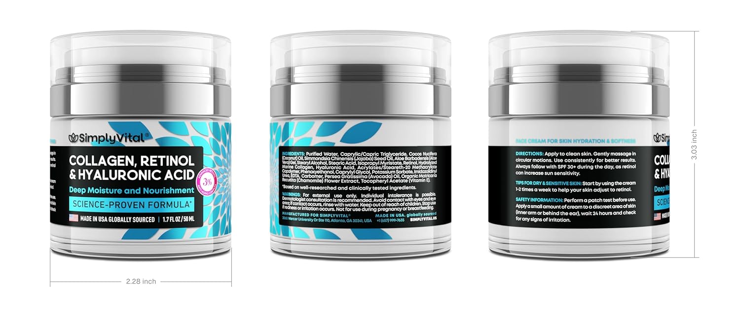 Retinol Collagen Renewal Cream – Firm & Hydrate Daily Moisturizer