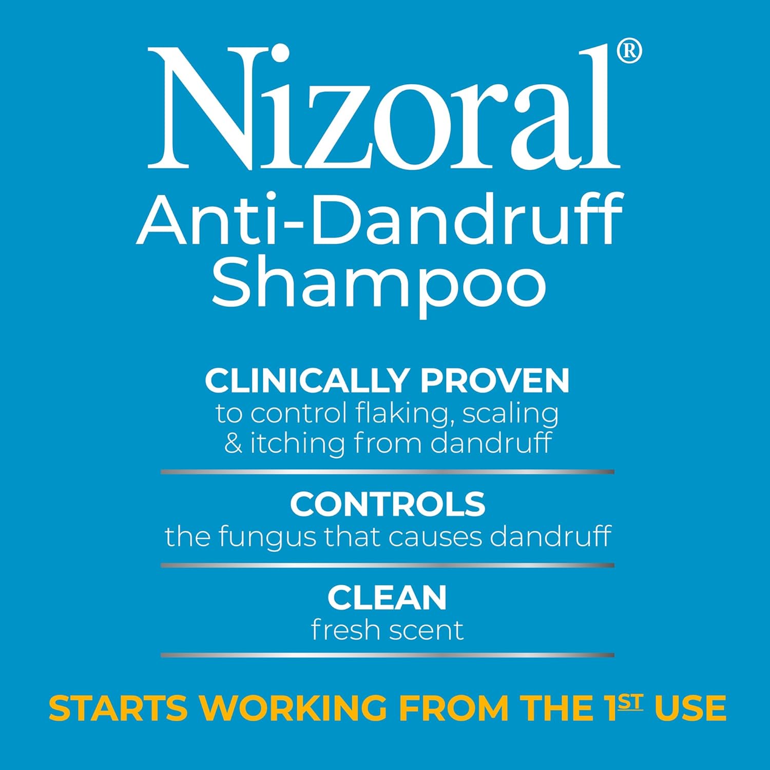 Nizoral Scalp Relief Anti-Dandruff Shampoo – 1% Ketoconazole Formula