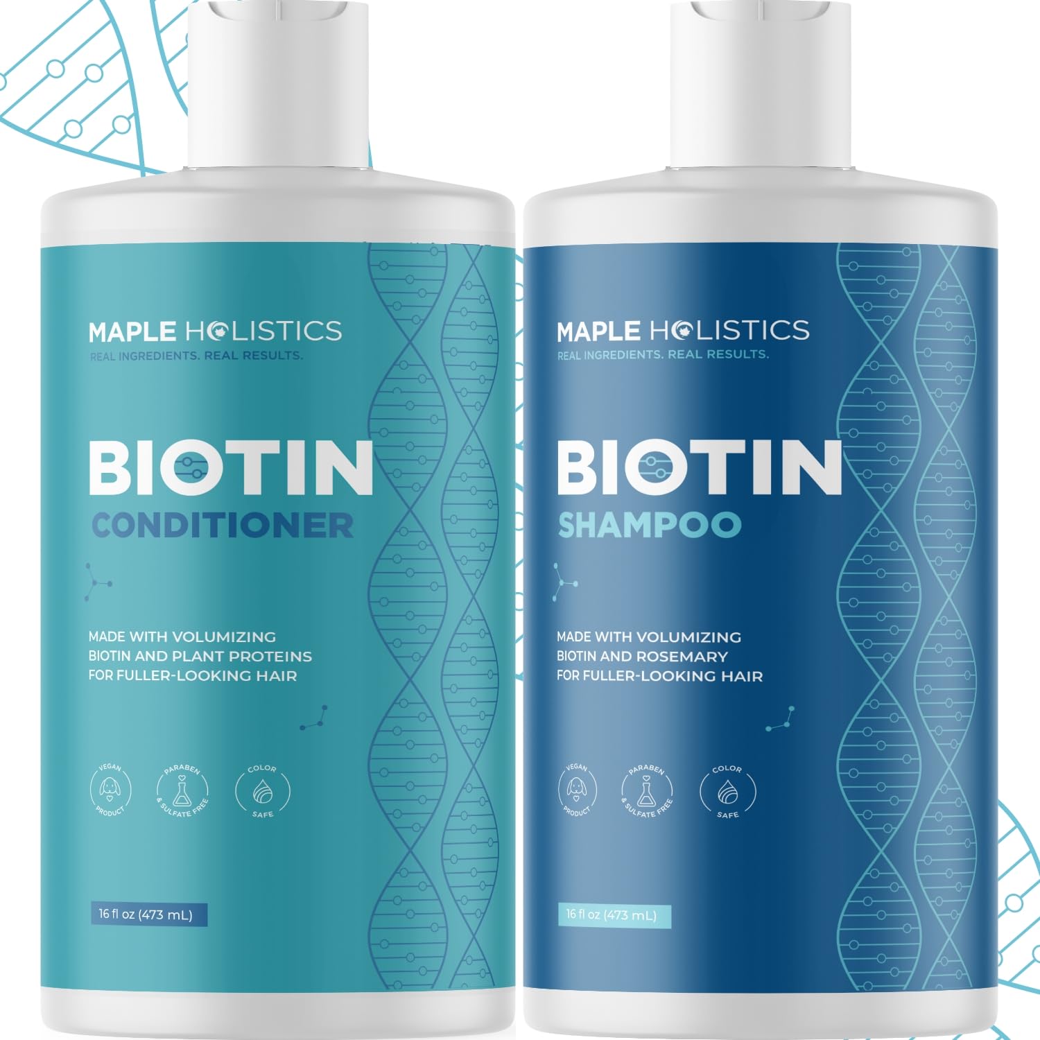 Rosemary Biotin Hair Growth Shampoo & Conditioner Set – Volumizing Sulfate-Free Thickening Duo